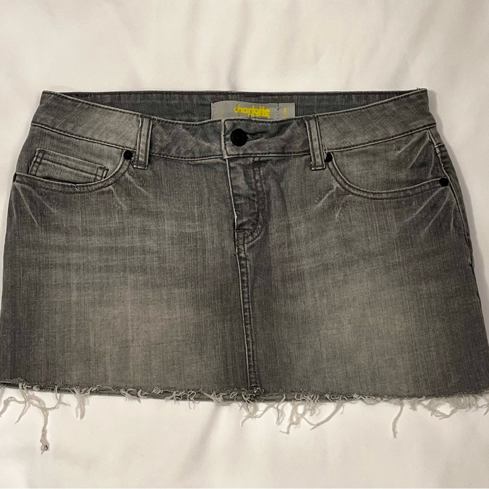 Charlotte Russe Gray Mini Skirt Casual